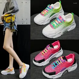 Sapatos casuais feminino 2024 Trend tênis femininos moda confortável mix de verão cor de verão esporte