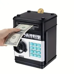 ChildRens Safe Piggy Bank ATMパスワードボックスは自動的にお金を巻きます。 240408