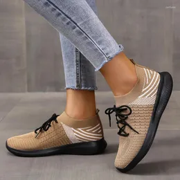 Casual Shoes 2024 Autumn Sneakers Women Dreating Sport Lace Up Ladies Outdoor Walking Running Neon