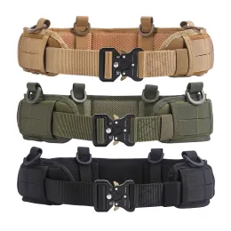 Tillbehör Militär Tactical Belt Men Molle Battle Belt Airsoft Army Combat Outdoor CS Jakt