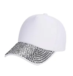 Ballkappen Puseky 2022 Männer Frauen handgefertigtes Strasssperlen Hüte Solid Baseball Cap Luxushut Frau Mädchen Schönheit Casual Ganzes 7471101