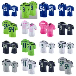 Jerseys de futebol #54 Bobby Wagner #14 DK Metcalf #21 Devon Witherspoon #9 Kenneth Walker III #16 Tyler Lockett #12 fã #11 Jaxon Smith-Njigba #7 Geno Smith #80