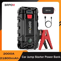 21800mAh Car Jump Starter Power Bank Auto Booster Ladegerät 12V Tragbarer Batteriestarter mit Eva -Tasche