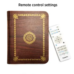 Projekt lampy książki Kolorowe światła LED Bluetooth Koran Głośnik Koran Uczenie się zdalnego sterowania i nagrywanie głosu Koran Mp3 Player 240418