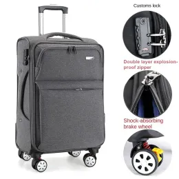 Bagaj bavul oxford kumaş su geçirmez tramvay çantası kötü yuvarlanma bagaj spinner büyük kapasiteli seyahat çantası şifre arabası bagaj çantası