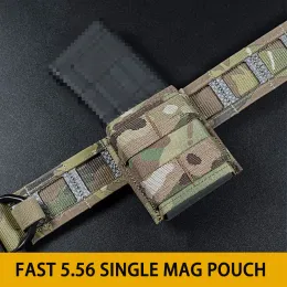Аксессуары военные 5,56 сингл магнитный мешочек Корочечный тактический фаст журнала Сумка Kywi Molle Hunting Gear AR15 M4 Airsoft Ancysor