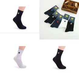 Socks s pier pólo meias 5 pares homens calcetinos pantufa cor sólida cor sólida 100 algodão haruku bordado de negócios feliz meias 230802 ocks ocks olid