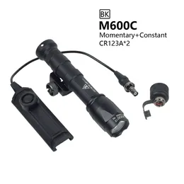 M600C Gun Güçlü El Feneri Taktik Torç İzci LED LIGHT FIT 20mm Picatinny Rail