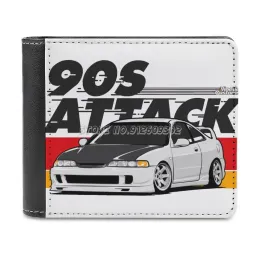 Wallets Integra 90s Attack Leather Wallet Credit Card Holder Luxury Wallet Integra Jdm Japan Cars Typer Acura Automotive Racing