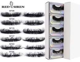 Falsche Wimpern Nerzwimpern Ganz 5103050 Paare 25 mm lang wuspy chaotisch flauschige Bulk -Make -up 25 mm 2210066675318