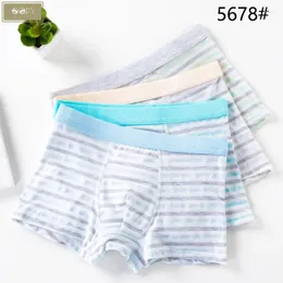 Underpants 4PCS Kinderjungen Klasse A Unterwäsche Boxer Baumwolle Mitte und große Kinderstudenthosen Junge Männliche Boxer Höschen