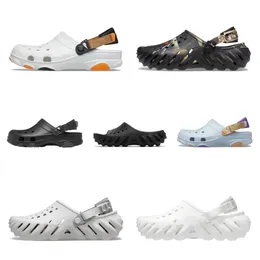 2024 Top Designer Kids Crocse Echo Cog Sandálias Sandálias Slipim Mens finhão Cog Sapatos Classic Sapateiros Baby Slippers Slides Triple Black Branco