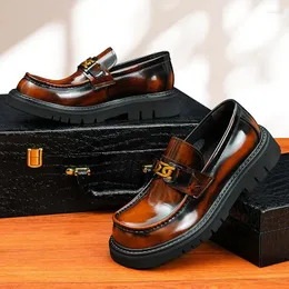 ارتداء أحذية الجلود للرجال chaussures hommes de luxe italien mocasines المتسكعون