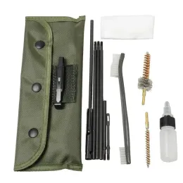 Packs 12Sets Gewehrreinigungspräsigerkit für einen .22 Cal Pinsel, ein .22 Cal Chamber Pinsel Nylon -Beutelpistole Reiniger für AR M16 Jagdbeutel