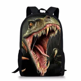 Сумки 2021Children Kids Boys Fashion 3D Cool Dinosaurs Print Men Sweampack Bags Teenagers Tyrannosaurus Студенческие школьные сумки