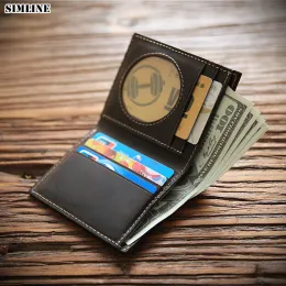 Portfele simline 2020 oryginalny skórzany portfel dla mężczyzn szalone skórzane skóra ręcznie robiona męska torebka krótka bifold portfele z uchwytem karty mężczyzna