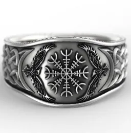 Cluster Rings 2021 Fashion Nordic Mythology Viking Retro Man Graffiti Ring Gothic Unisex Highend Affordable Banquet Gift7812577