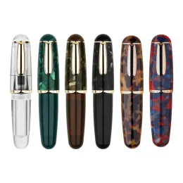 Pens Moonman Q1 / Majohn Mini Acrylbrunnen Stift transparent tragbarer Tintenstift EF / F NIB Palm Short Writing Geschenkset für Reisen