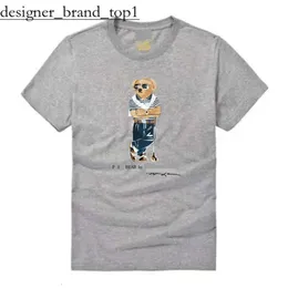 24 Ny Little Bear Tshirt Designer Trendy T Shirts Bear Shirt Mens Womens Polo T-shirt Grafisk björn Tryckt man Casual Tshirt Luxury Short Sleeve Clothing 8237