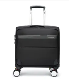 キャリーオンシートスピナースーツケースの下の18インチの女性旅行ローリング荷物キャリーロング荷物スーツケースバッグ女性18 "トラベルトロリーバッグ