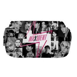 Cases 3D Fashion Stray Kids Pencil Case Students Children Boys Girls Oxford Waterproof Double Storage Bag Pencil Bag