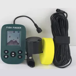 Finder XY01Alarm 100m Sonar portátil DOT Matriz Finders Finders Fishing Lure Echo Solder Finder Finder Transdutor de Alarmes Fishing Sea Fishing