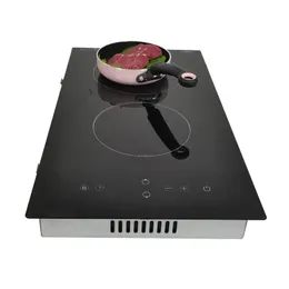 Dual Zone Ceramic Cooker 20,08 tum Domino 220V Touch Control VDE Plug