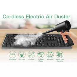 Gadgets 5000mah drahtloser Luftluft Duster Multiuse Tragbare komprimierte USB -Handheld Electric Air Blower Computer Cleaner PC -Laptop -Tastatur