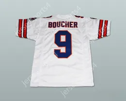 Niestandardowy numer nazwy męski/dzieci Adam Sandler Bobby Boucher The Waterboy Mud Dogs Football Football Jersey White Top Sched S-6xl