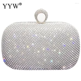 Bolsas de noite bolsas de strass para mulheres 2024 festas de bolsa bolsa de embreagem brilhante