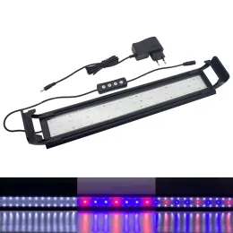 Aquariums Aquarium Led Light for 1664cm Fish Tank Full Spectrum Clip Lamp Led Aquatic Water Plant Grow with Timer and Dimming 110v 220v