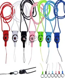 Cheapest Charm Strap Neck Lanyard Detachable Rotatable Charming String for Cell Phone MP3 MP4 ID Colorful by DHL 300pcs4632547