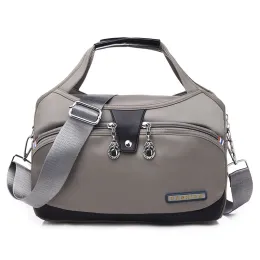 Hobos Canvas Travel Handbag 2023 New Women Feminino Nylon Oxford One ombro Crossbody Oxford Cloth Cask Backpack à prova d'água