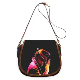 Väskor Michael Jackson 3D Tryck Ny mode Kvinnor Crossbody Bag Luxury Handväskor Kvinnor Väskor dragkedja axelväska kvinnor axelväska