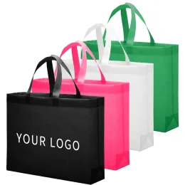 Bags Nonwoven Tote Bag Shopping Bag For Promotion And Advertisement 10/20 Pcs Wholesale Custom Logo/Printing fee not included