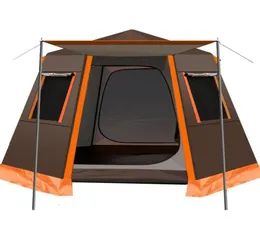 Namioty i schroniska UV Hexagonal aluminiowy Aluminiowy Automatyczny na świeżym powietrzu Kamping Wild Big Tent Travel 46 PERSONS ATNING GARDE PERGO78888525