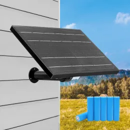 Câmeras 8w mini painel solar preto 12v carregador de bateria solar externo à prova d'água 5V painel solar USB 6000mAh para câmera de caça de telefone