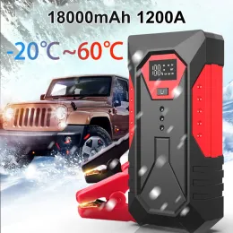 1200A Car Jump Starter Power Power Bank 12V Carro Portátil Bateria Charger Dispositivo de partida Dispositivo a gasolina Diesel Starter Buster