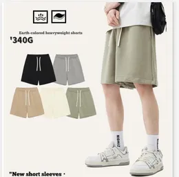 calça de suor pesada masculina calça masculina curta 320g verão sem logotipo m-xxl