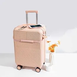 Functional Luggage Case Female Student Travel Bags Trolley Aesthetic Value Password Box Male Sturdy Durable Boarding