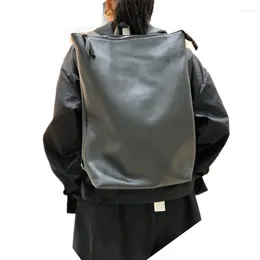 Sırt çantası klasik kadın yüksek kaliteli yumuşak gerçek deri sırt çantaları kadın moda büyük seyahat omuz çantası bagpack mochila