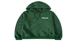 Autumn Sweatshirt Letter Printed Hooded Oversized Green Polizei Hoodie Men Women Hiphop Hoodies Streetwear Clothes Sweatshirts5721760