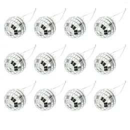 Dekorative Figuren 12 PCs Disco Reflexionskugel Weihnachtsdekoration Weihnachtsdekorationen Weihnachtsspiegel Partykugeln Schaum KTV