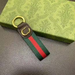 Tasarımcı Floral Canvas Keychain Araba Ticari Zincir Ring Cazibesi Pochette Accessoires İsim Tag Sıcak Damgalama Damgası Anahtarlık Cüzdan Tasarımcı