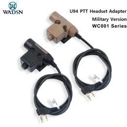 Accessories New Tactical Military U94 PTT Kenwood Headset Adapter For Original RAC TMC COMTAC Earmor Hunting Airsoft Cable Plug