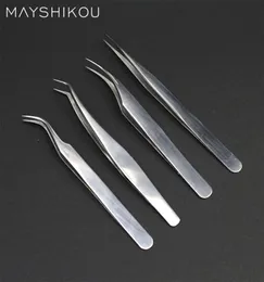 Mayshikou Eyelashes ملقط لأدوات Extension Eyemakeup Clip Clip Stainless Steel Nipper Professional t6289018