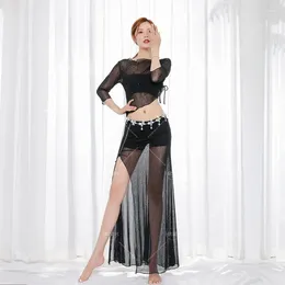 Stage Wear Belly Dance Long Skirt Set abiti da abito sexy abito Carnaval Anfraces COSTUME DANSE DANSE Carnival Danza