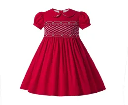 Платье Pettigril Red Domcked Summer Promting Girll с Pufl Elive детское платье детская одежда GDMGD309D1022177689