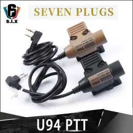 Accessori Tactical PTT Kenwood U94 PTT AIRSOFT PTT per rac TMC COMTAC ABERENTE 7 Plug Hunting Military PTT