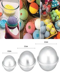 2PCS Round Aluminium Alloy Bath Bomb Molds DIY Tool Bath Bomb Salt Ball Homemade Crafting Gifts Semicircle Sphere Mold1506621